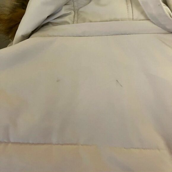 Guess Men's Cream Front-Zip Logo Faux Fur Hooded Parka Coat Jacket Size XL//TG - Picture 12 of 12